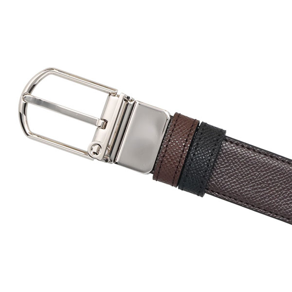 ダンヒル ベルト メンズ DUNHILL リバーシブル 20F4T55CA シルバーバックル ブラウン+ブラック_2