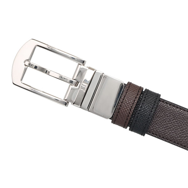 ダンヒル ベルト メンズ DUNHILL リバーシブル 26R4T04AA シルバーバックル ブラウン+ブラック_2