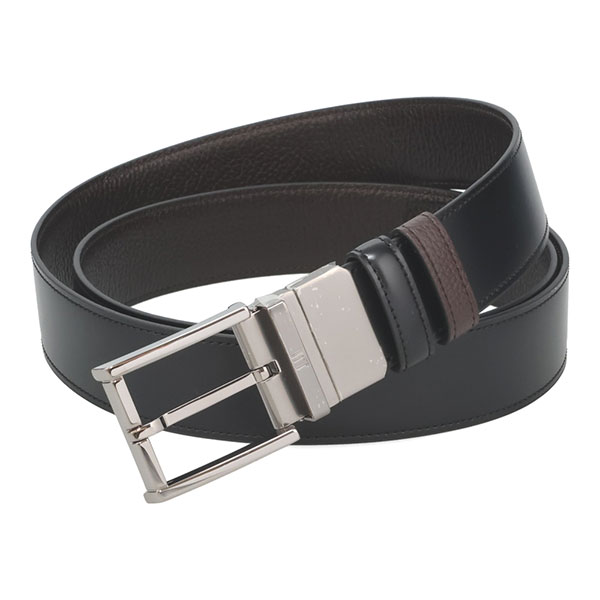 ダンヒル ベルト メンズ DUNHILL リバーシブル 26R4T28MD ガンメタルバックル ブラック+ブラウン