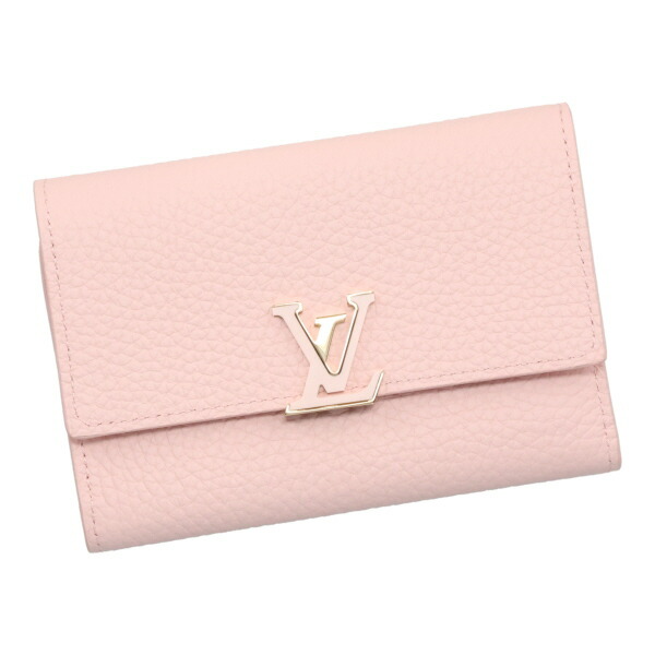ルイヴィトン 財布 レディース LOUIS VUITTON ポルトフォイユカプシーヌコンパクト ジャスミンピンク M82361