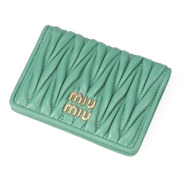 ミュウミュウ カードケース レディース MIUMIU マテラッセレザー