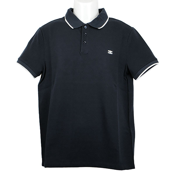 セリーヌ ポロシャツ メンズ CELINE クラシックポロシャツ 2X75H0ZWR 070W ネイビー/オフホワイト サイズS