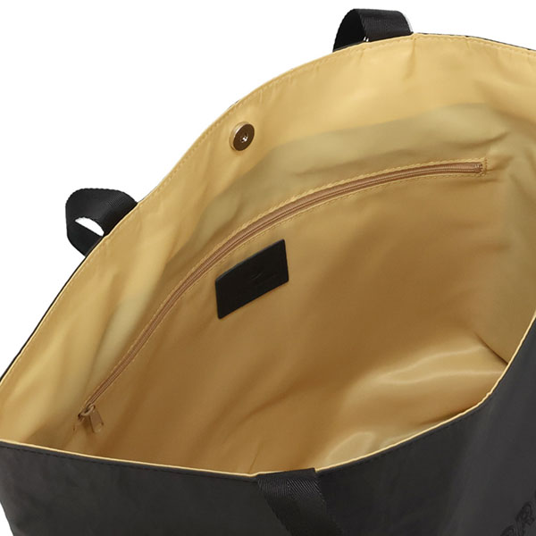 ペレボルサ バッグ レディース PELLE BORSA リンクル ラージサブバッグ 6525 BL ブラック トートバッグ_2