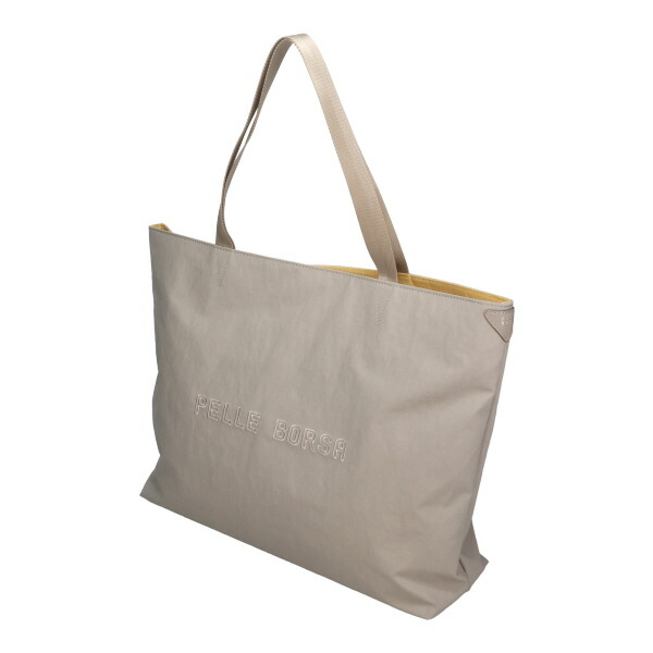 ペレボルサ バッグ レディース PELLE BORSA リンクル ラージサブバッグ 6525 LG ライトグレー トートバッグ_1