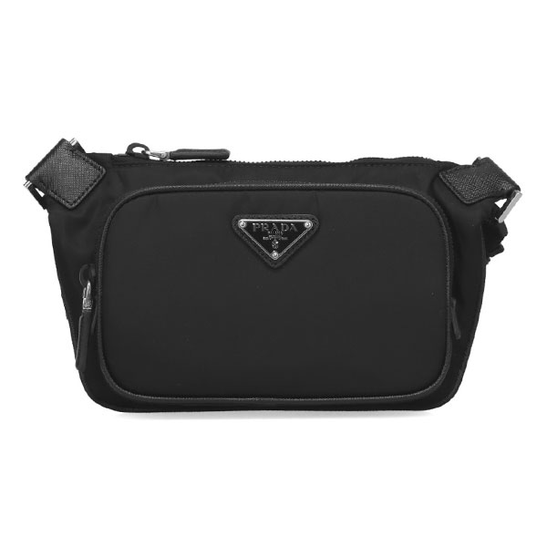 プラダ バッグ メンズ PRADA リナイロン サフィアーノレザー ショルダーバッグ 2VH128 2DMH F0002 NERO ブラック