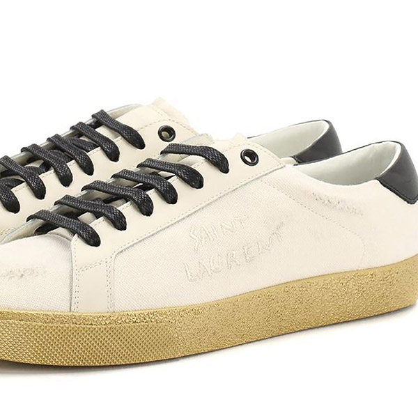 サンローラン パリ スニーカー レディース SAINT LAURENT PARIS 566211 GUPE0 9371 クリーム 38 25.0cm