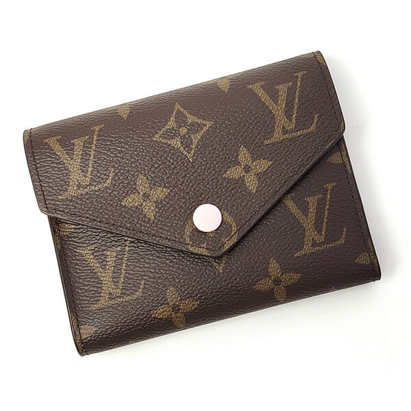 ルイヴィトン 財布 レディース LOUIS VUITTON モノグラム ポルトフォイユヴィクトリーヌ ローズバレリーヌ M62360 三つ折り財布