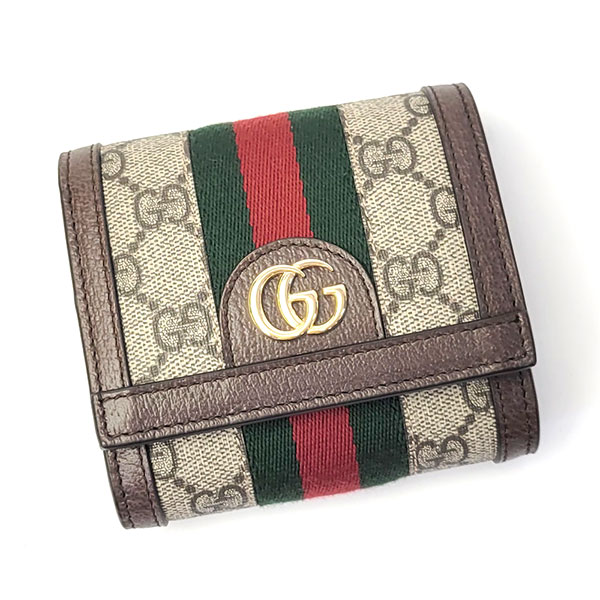 グッチ 財布 レディース GUCCI オフィディア GGウォレット 598662 96IWG 8745 ベージュ+ブラウン