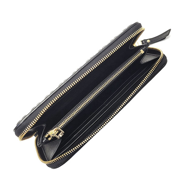 ミュウミュウ 財布 レディース MIUMIU マテラッセ ジップアラウンド長財布 5ML506 2FPP F0002 ブラック 長財布 ラウンドファスナー_2