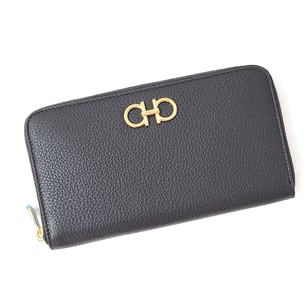 フェラガモ 財布 レディース FERRAGAMO ガンチーニ 220405 NERO ブラック
