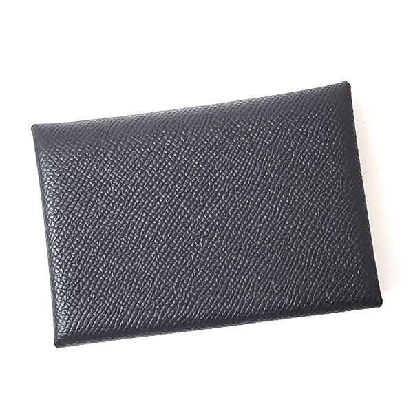 エルメス カルヴィ デュオ HERMES ヴォーエプソン ブラック 083035 W刻印