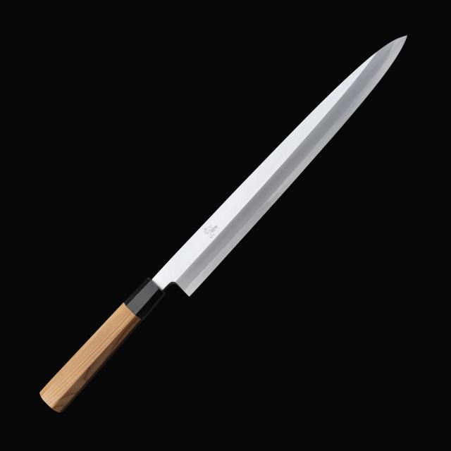 包丁の堺徳|柳刃包丁 堺打刃物 白二鋼 一位八角柄 330mm