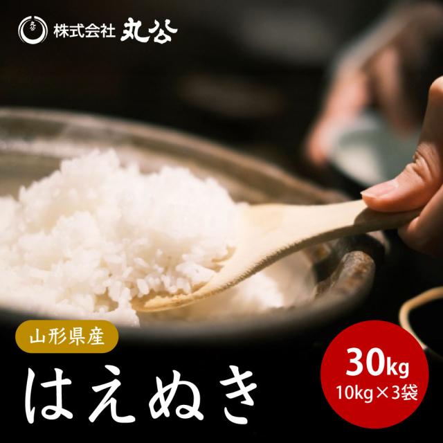 令和7年産 はえぬき 30kg 10kg×3袋 お米 白米 山形県産 送料無料