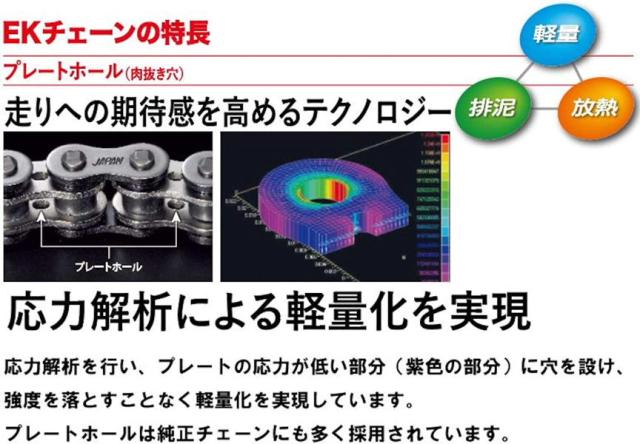 EK エヌマ チェーン 520SRX2 BLK&amp;GLD 114L MLJ Chain ★00-0639 4571291824775 レブル300 CB400F 400X CBR400R VT400S_1