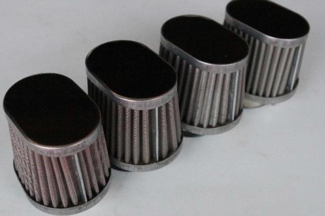 パワーフィルター 50パイ L4個セットオーバル ★4X-1427 GPZ400F GPZ750R XJR400R 500SS CB400SF