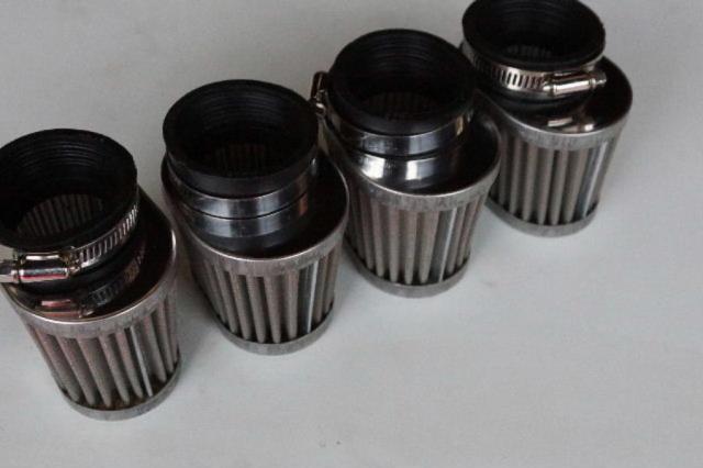 パワーフィルター 50パイ L4個セットオーバル ★4X-1427 GPZ400F GPZ750R XJR400R 500SS CB400SF