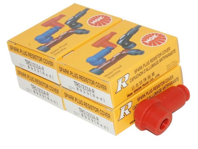 NGKプラグキャップ TRS1233A-R 8929 x 4個セット Spark Plug Resistor Cover ★4X-4432 0087295189290