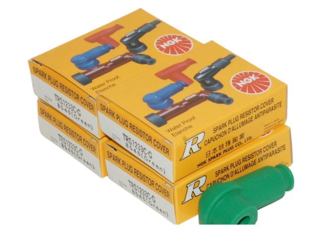 NGKプラグキャップ TRS1233C-G 8546 x 4個セット Spark Plug Resistor Cover ★4X-4434 0087295185469
