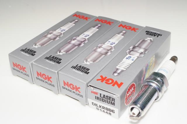 NGK DILKR8B6 91448 一体形 x4本 エヌジーケー 日本特殊陶業 Spark plug ★4X-4983 0087295914489 ランサーエボリューション LANCER EVOLUT