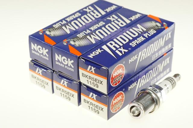 NGK BKR5EIX 1159 ポンチカシメ x6本 エヌジーケー 日本特殊陶業 Spark plug ★6X-2343 0087295111598 ミラジーノ MIRA GINO L711S  ミラジ