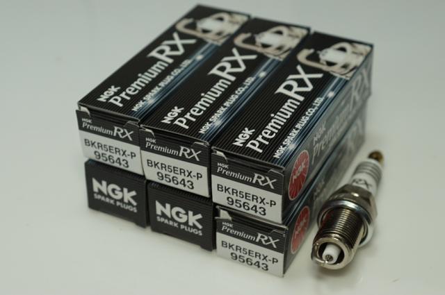 NGK BKR5ERX-P 95643 ポンチカシメ x6本 エヌジーケー 日本特殊陶業 Spark plug ★6X-2276 0087295956434 ミラジーノ MIRA GINO L711S  ミ