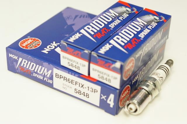 NGK BPR6EFIX-13P 5848 ポンチカシメ x6本 エヌジーケー 日本特殊陶業 Spark plug ★6X-2359 0087295158487 モンデオ GH-WFOCJB  フォーカ
