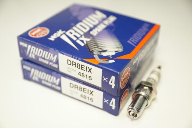 NGK DR8EIX 4816 ネジ形 x8本 エヌジーケー 日本特殊陶業 Spark plug ★8X-1331 0087295148167 XT125('82.3-) TW125 SR125/T('81-) SR12