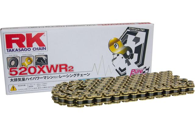 RK 520XWR2 シール チェーン 520-110 ゴールド 110L レーシングチェーン ★00-7054 4935531345428 520XWR2-110ゴールド