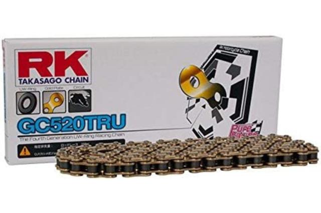 RK 520TRU シール チェーン 520-130 ゴールド 130L レーシングチェーン ★00-7064 4935531343851 GC520TRU-130ゴールド