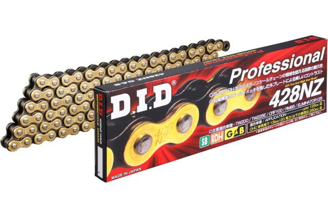 DID NZ チェーン 428-126 ゴールド/ブラック 126L クリップジョイント ★00-7161 4525516186285 428NZ-G&amp;B-126ゴールド/ブラック