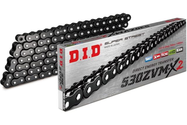 DID ZVM-X2 チェーン 530-116 ブラック 116L カシメジョイント ★00-7472 4525516142236 530ZVM-X2-B&B-116ブラック