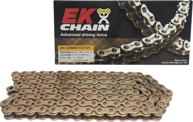 EKノンシール エヌマ 520-126 チェーン 520MRD7 ゴールド 126L SPJ クリップジョイント ★00-8175 4571291816589 520MRD7(GP;GP)-126ゴール