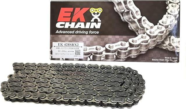 EKシール エヌマ 428-152 チェーン 428SR-X2 シルバー 152L SKJ セミプレスクリップジョイント ★00-8453 4571291786134 428SR-X2(CR;NP)-1