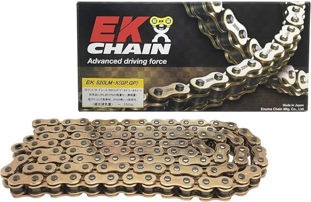 EKシール エヌマ 520-130 チェーン 520LM-X ゴールド 130L MLJ カシメ