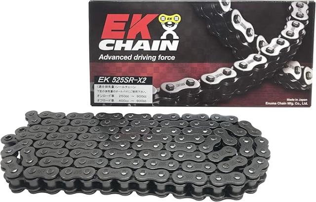 EKシール エヌマ 525-124 チェーン 525SR-X2 スチール 124L MLJ カシメジョイント 4571291827141 ★00-8758 525SR-X2-124スチール