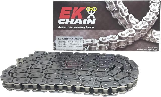 EKシール エヌマ 530-118 チェーン 530ZV-X3 シルバー 118L MLJ カシメ