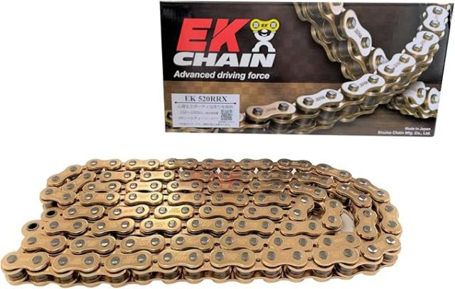 はす品 EKシール エヌマ 520-134 チェーン 520RR-X ゴールド 134L MLJ カシメ