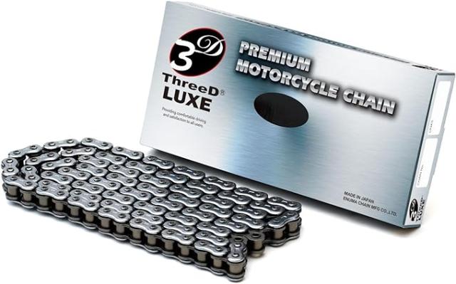 ThreeD エヌマ 530-96 チェーン 530L/3D シルバー 96L MLJ カシメ