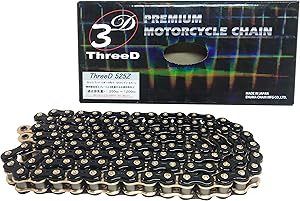 ThreeD エヌマ 525-100 チェーン 525Z/3D ブラック/ゴールド 100L MLJ カシメジョイント ★00-9832 4571291820753 525Z/3D(BK;GP)P=GP-100