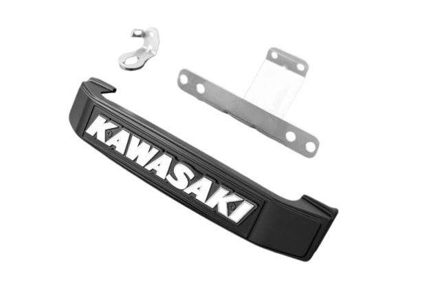PMC BIGステムエンブレム＆ステーセット KAWASAKI 大文字 ブラック