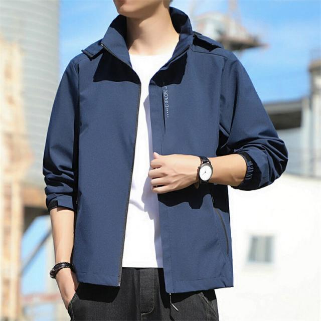ウィンドブレーカー メンズ マウンテンパーカー 秋 アウター ウインドブレーカー レディース 春服 大きいサイズ 男女兼用 無地 撥水耐汚 防水 防風 薄手 軽量 ジャンパー ライトジャケット ブルゾン 帽子取り アウトドア 通勤通学 旅行 登山 春用_11