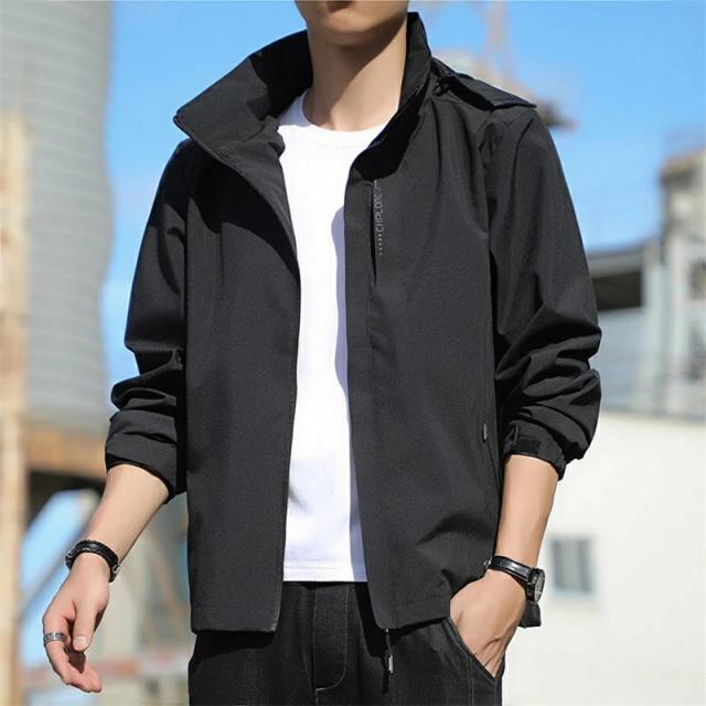 ウィンドブレーカー メンズ マウンテンパーカー 秋 アウター ウインドブレーカー レディース 春服 大きいサイズ 男女兼用 無地 撥水耐汚 防水 防風 薄手 軽量 ジャンパー ライトジャケット ブルゾン 帽子取り アウトドア 通勤通学 旅行 登山 春用_12