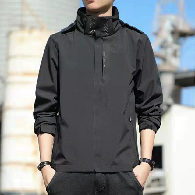 ウィンドブレーカー メンズ マウンテンパーカー 秋 アウター ウインドブレーカー レディース 春服 大きいサイズ 男女兼用 無地 撥水耐汚 防水 防風 薄手 軽量 ジャンパー ライトジャケット ブルゾン 帽子取り アウトドア 通勤通学 旅行 登山 春用_14