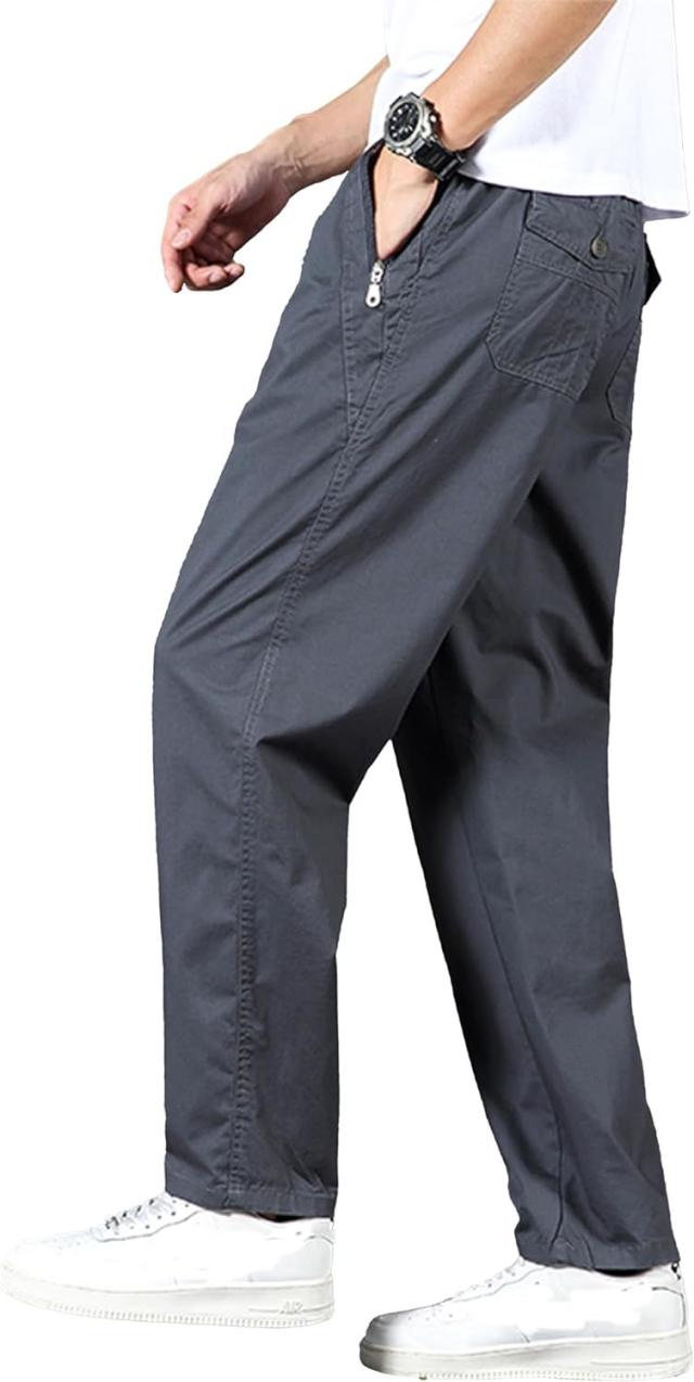チノパン メンズ 秋 大きいサイズ 9分丈 イージーパンツ ズボン ロングパンツ ボトムス ワークパンツ 調整紐 綿 ウエストゴム カジュアル ゆったり シンプル チノパンツ ビジネス 人気 ずぼん アンクル丈_19