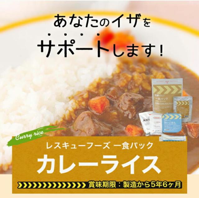 カレー ホリカフーズ レスキューフーズ 一食パック カレーライスみそ汁付 540g 12個 3年保存 保存食 備蓄 災害対策 送料無料 災害食 非常食 FORICA