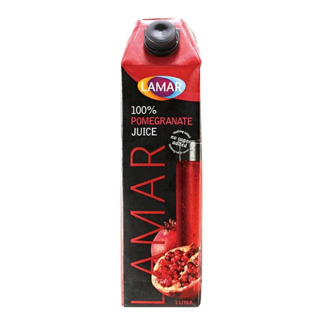 ザクロジュース ラマール 1000ml 12本 都光 LAMAR ザクロ ざくろ 柘榴 ジュース 100% 紙パック 1L 無添加 送料無料_1