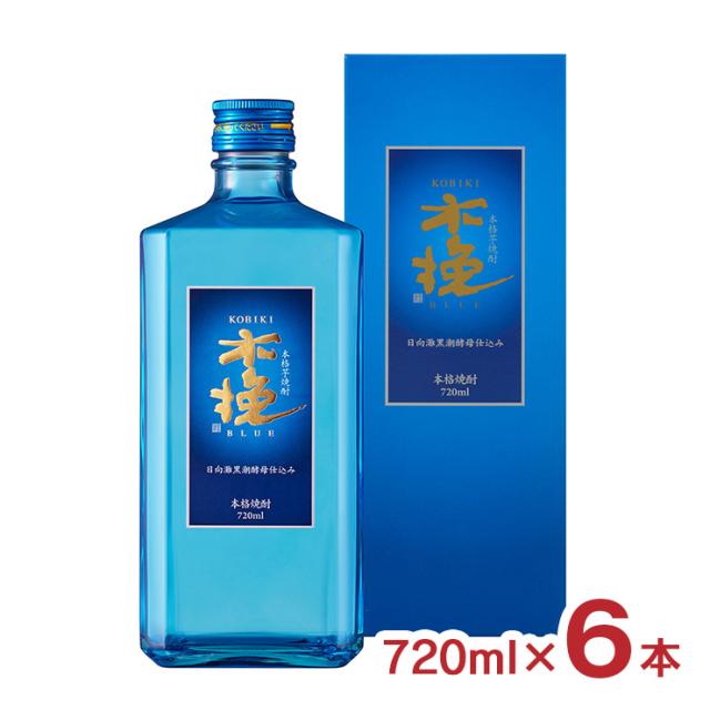 焼酎 木挽BLUE 25度 瓶 化粧箱入 720ml 6本 1ケース 芋焼酎 雲海酒造 爽やか 25度 送料無料