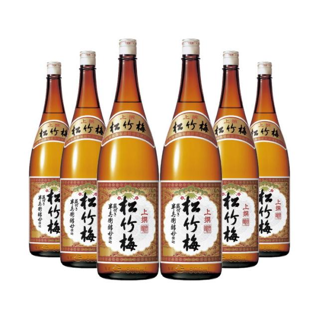 宝酒造 松竹梅 上撰 1800ml 6本 日本酒 取り寄せ品 送料無料 【公式通販】