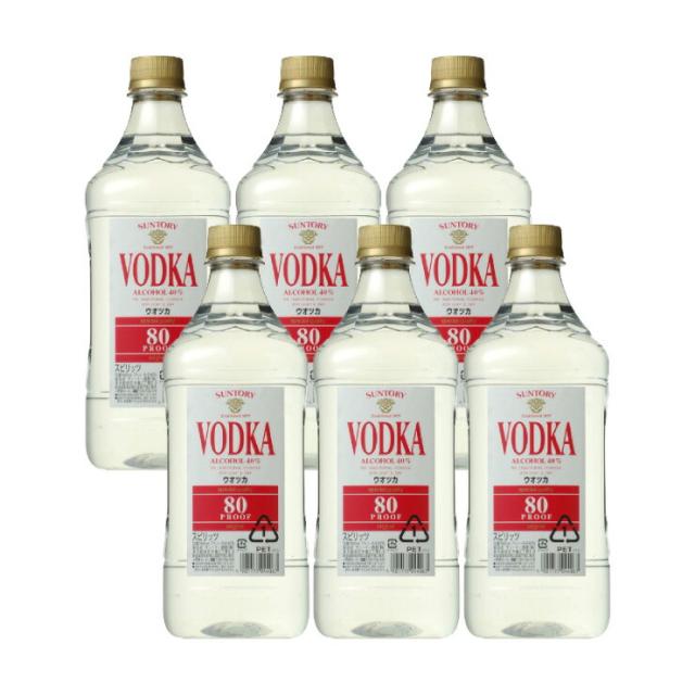 サントリー ウォッカ 80プルーフ キングサイズ 40度 1800ml 6本(1ケース) サントリー 取り寄せ品 送料無料