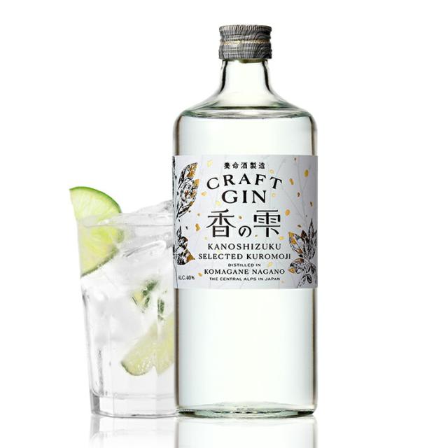 ジン 養命酒酒造 香の雫 700ml 6本 クラフトジン 国産 クロモジ ドライジン GIN ボタニカル 金賞 送料無料_1